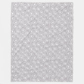 Elegant Throw Blanket Pastel Grey White Style Fleecedecke (Vorderseite)
