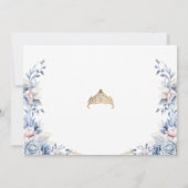 Elegant Tiara Quinceañera Foto Save the Date (Rückseite)