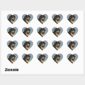 Elegant Tibetan Mastiff Heart Sticker (Blatt)