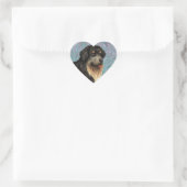 Elegant Tibetan Mastiff Heart Sticker (Tasche)