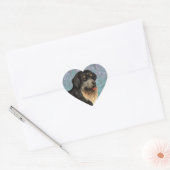 Elegant Tibetan Mastiff Heart Sticker (Umschlag)