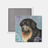 Elegant Tibetan Mastiff Magnet (Vorderseite/Rückseite)
