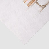 Elegant Tier White Floral Wedding Cake Bäckerei Seidenpapier (Ausschnitt)