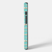 Elegant Tiffany-Inspiriert Aquamarin & Pearls iPho Case-Mate iPhone Hülle (Rückseite / Links)