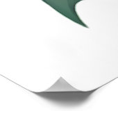 Elegant Tiger Lilies Floral Arrangement Illustrati Poster (Ecke)