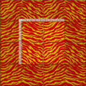Elegant Tiger Print Fabric Stoff (Kachel)