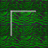 Elegant Tiger Print Fabric Stoff (Kachel)