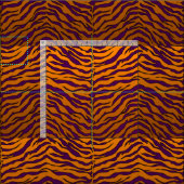 Elegant Tiger Print Fabric Stoff (Kachel)