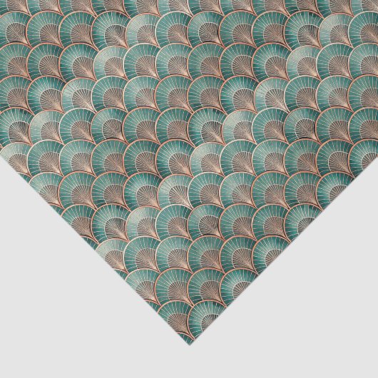 Elegant tiled Art Deco pattern Seidenpapier (Ausschnitt)