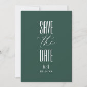 Elegant Timeless Script Photo Monogram Wedding Save The Date (Vorderseite)
