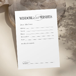 Elegant Timeless Typography Graduate Advice Hinweiskarte