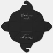 Elegant Timeless Wedding Thank You | Personalized Geschenkschachtel (Ungefaltet)
