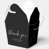 Elegant Timeless Wedding Thank You | Personalized Geschenkschachtel (Offen)