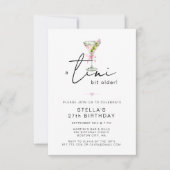 Elegant Tini Bit Older Birthday Party Einladung (Vorderseite)