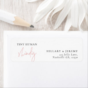 Elegant Tiny Human Shindig Rücksendeadresse