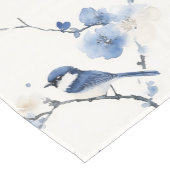 Elegant titmouse on white kurzer tischläufer (Ecke)