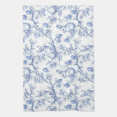 Elegant Toile De Jouy Blue Ostersonnigen Geschirrtuch (Vertikal)