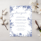 Elegant Toile Französisch Blue Toile Es ist ein Mä Einladung