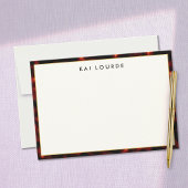 Elegant Tortoiseshell Dankeskarte