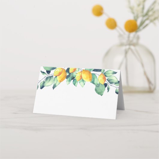 Elegant Toscana Wedding Weiss Grün Platzkarte (Rückseite)