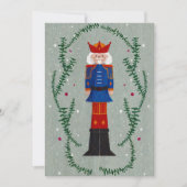 Elegant Traditional Merry Christmas Nutcracker Feiertagskarte (Vorderseite)