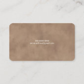 Elegant Travel Agent World Map Old Brown Visitenkarte (Rückseite)