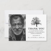 Elegant Tree | Foto Beerdigung Danke (Vorderseite)