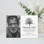 Elegant Tree | Foto Beerdigung Danke (Stehend Vorderseite)