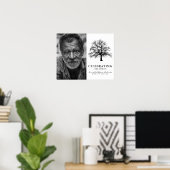 Elegant Tree | Foto zur Beerdigung Poster (Heimbüro)