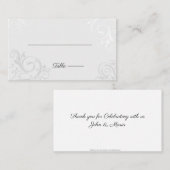 Elegant Trellises Platzkarte für Hochzeiten Visitenkarte (Vorne/Hinten)