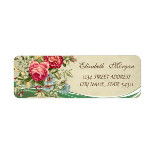 Elegant Trendig Romantisch - Blumen Adressetikett