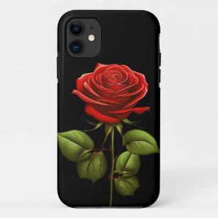 ELEGANT TRENDIGE ROTE ROSENBLUME Case-Mate iPhone HÜLLE