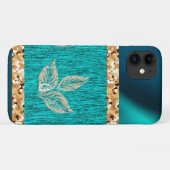 Elegant Trendy Aquamarin Case-Mate iPhone Hülle (Rückseite (Horizontal))