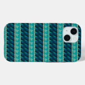 Elegant Trendy Aquamarin Case-Mate iPhone Hülle (Rückseite (Horizontal))