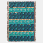 Elegant Trendy Aquamarin Decke (Vorderseite Vertikal)