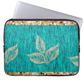 Elegant Trendy Aquamarin Laptopschutzhülle (Vorderseite)