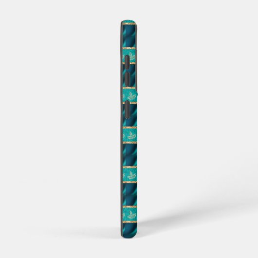 Elegant Trendy Aquamarin Samsung Galaxy Hülle (Rechte Seite)