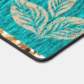 Elegant Trendy Aquamarin Schreibtischunterlage (Ecke)