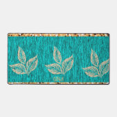 Elegant Trendy Aquamarin Schreibtischunterlage (Vorderseite)