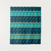 Elegant Trendy Aquamarin Wandteppich (Vorderseite)