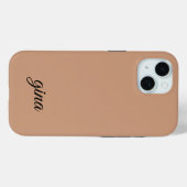 Elegant Trendy Brown individualisieren Case-Mate iPhone Hülle (Rückseite (Horizontal))