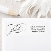 Elegant Trendy Calligraphy Abschluss-Adresse (Insitu)