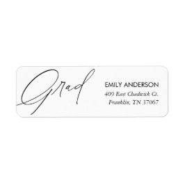 Elegant Trendy Calligraphy Abschluss-Adresse