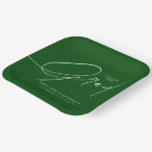 Elegant Trendy Calligraphy Script Abschluss Pappteller (Gewinkelt)