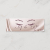 Elegant Trendy Chic Shiny, Glitzer Lashes, Makeup Mini Visitenkarte (Vorderseite)