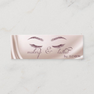Elegant Trendy Chic Shiny, Glitzer Lashes, Makeup Mini Visitenkarte