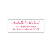 Elegant Trendy Couple / Wedding Address Permastempel (Design)