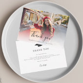 Elegant Trendy Foto Script Abschluss 2025 Mitteilungskarte