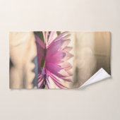 Elegant Trendy Girly, Lotus, Lake Badhandtuch Set (Handtuch)