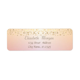 Elegant Trendy Gold Confetti
